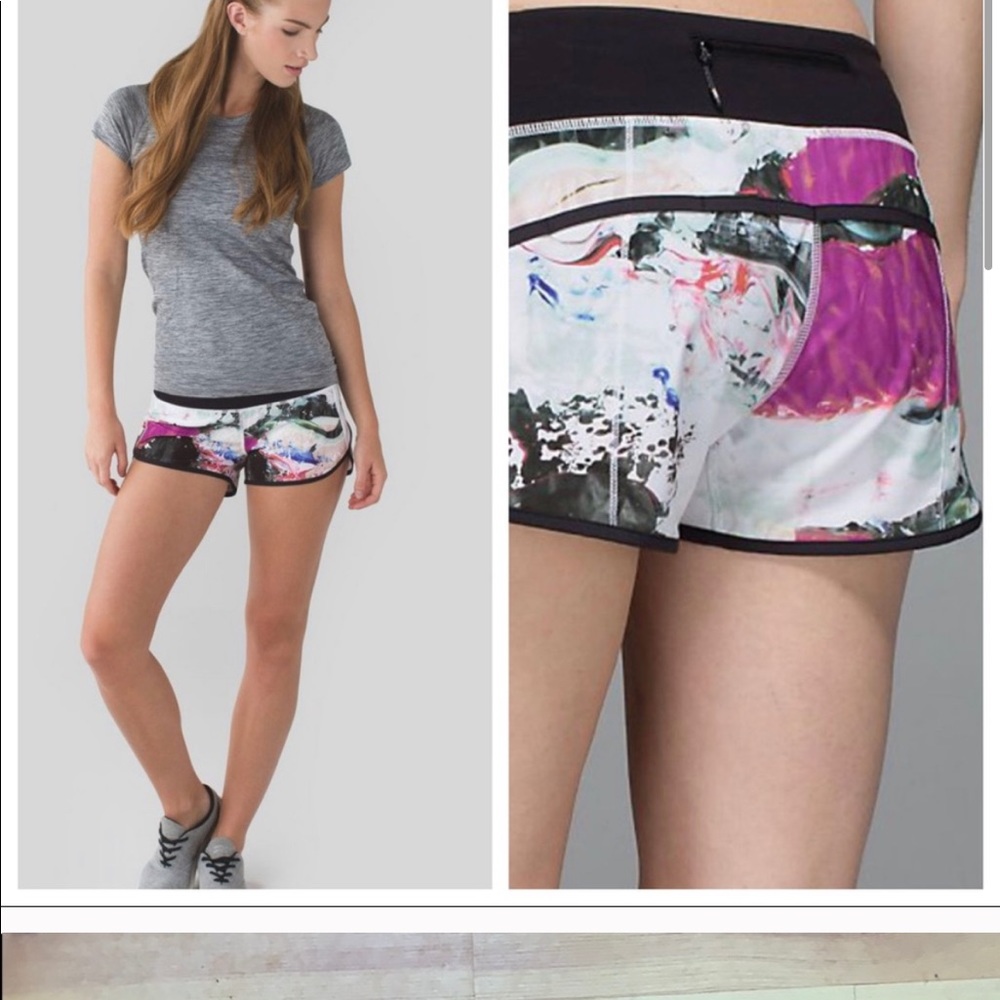 Lululemon 4 way stretch speed short size 6